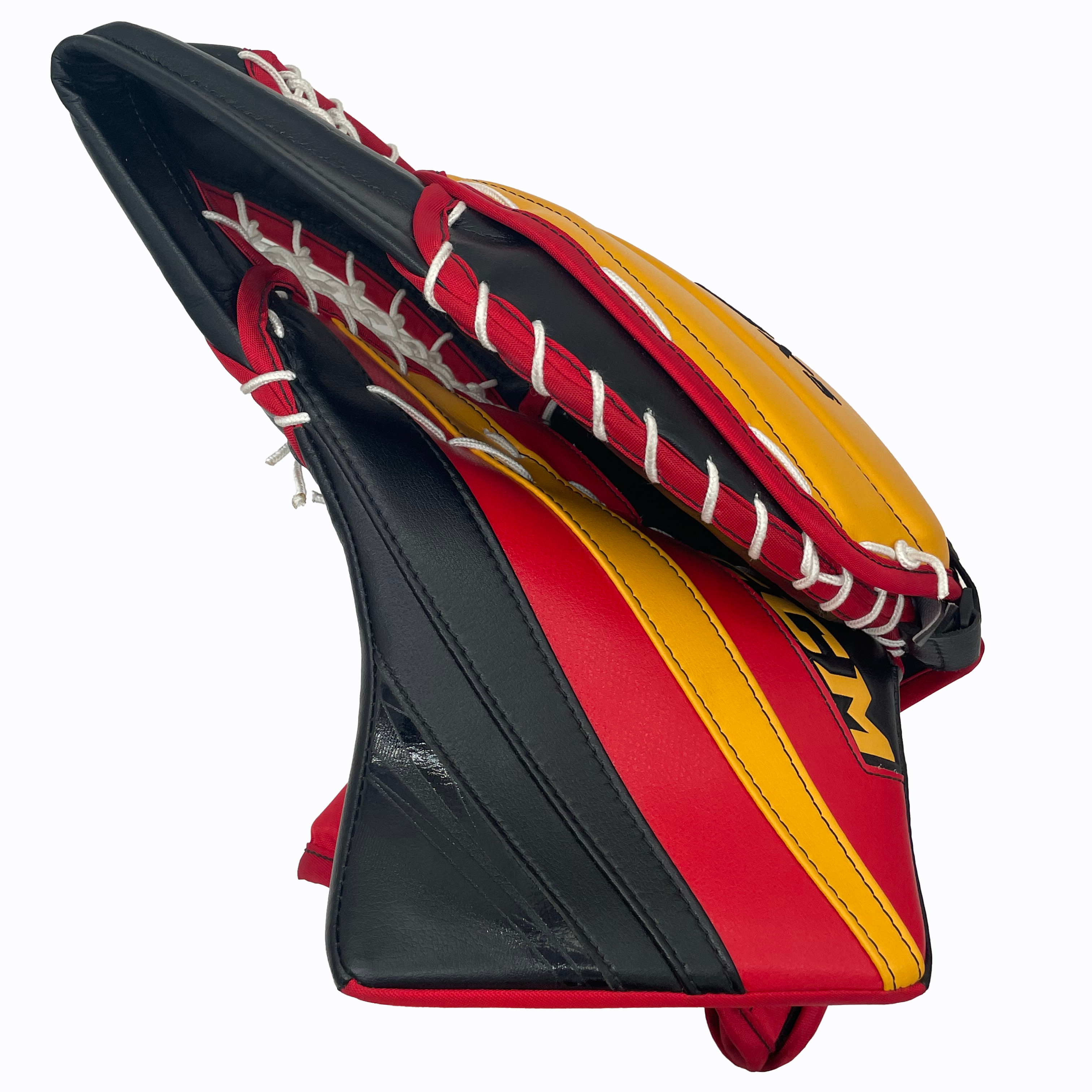 CCM Extreme Flex 5 - Gant de gardien de but professionnel de la LNH - Jacob Markstrom (noir/rouge/jaune)